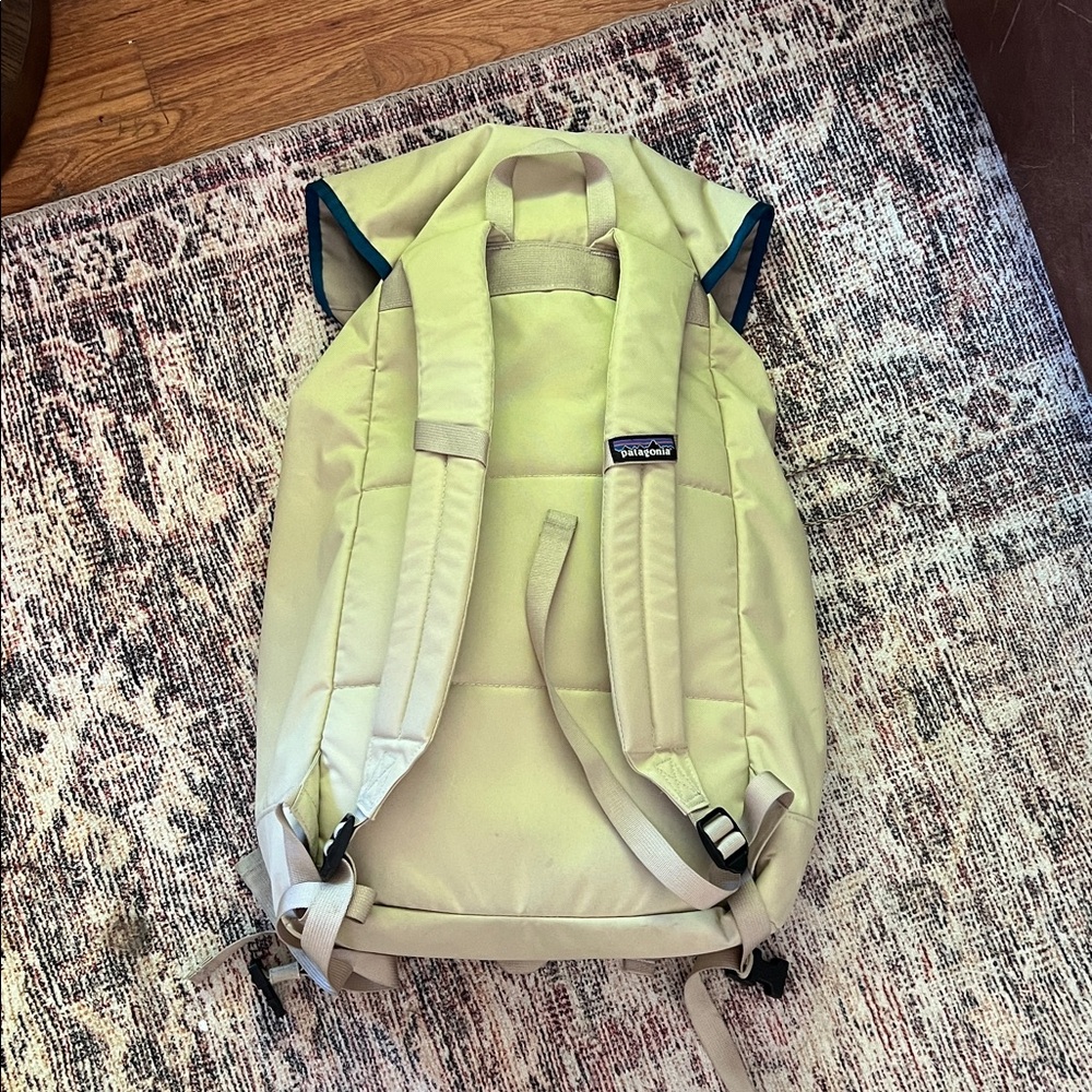 Patagonia Light Yellow and Tan Outdoor Top-Load Backpack - Picture 4 of 4